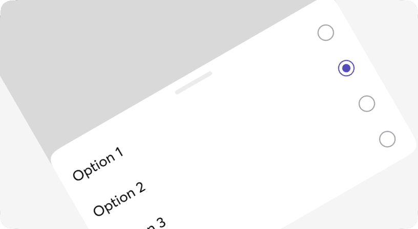 The BottomSheet component