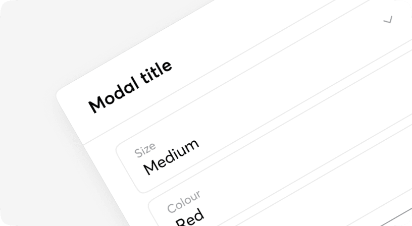 The Modal component